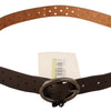 Costume National Elegance Redefined: Chic Brown Fashion Belt