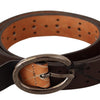 Costume National Elegance Redefined: Chic Brown Fashion Belt