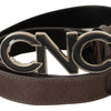 Costume National Elegant Waxed Cotton Fashion Belt