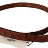 Costume National Elegant Brown Leather Fashion Belt