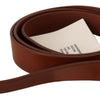 Costume National Elegant Brown Leather Fashion Belt