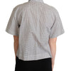 Dolce & Gabbana Elegant Polka Dot Cotton Polo Top