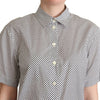 Dolce & Gabbana Elegant Polka Dot Cotton Polo Top