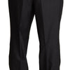 Dolce & Gabbana Elegant Gray Skinny Dress Trousers