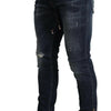 Dolce & Gabbana Elegant Dark Blue Skinny Jeans