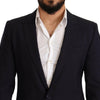 Dolce & Gabbana Elegant Navy Martini Blazer by Renowned Tailors