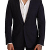 Dolce & Gabbana Elegant Navy Martini Blazer by Renowned Tailors