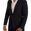 Dolce & Gabbana Elegant Navy Martini Blazer by Renowned Tailors