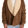 Dolce & Gabbana Elegant Double Breasted Shearling Jacket