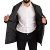 Dolce & Gabbana Elegant Black Trench Coat for Sophisticated Men