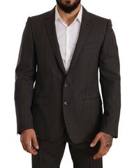 Elegant Gray Martini Woolen Suit Set