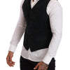 Dolce & Gabbana Elegant Black Cotton Formal Dress Vest