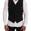 Dolce & Gabbana Elegant Black Cotton Formal Dress Vest