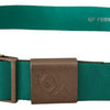 GF Ferre Elegant Green Adjustable Cotton Belt