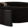 Costume National Elegant Cotton-Leather Blend Fashion Belt