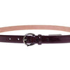 Dolce & Gabbana Elegant Purple Leather Belt - Italian Elegance