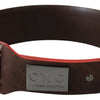 Costume National Elegant Dark Brown Leather Fashion Belt