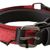 Costume National Elegant Red Brown Leather Fashion Belt