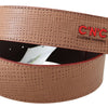 Costume National Elegant Beige Leather Fashion Belt