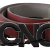 Costume National Elegant Maroon Leather Fashion Belt