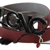 Costume National Elegant Maroon Leather Fashion Belt