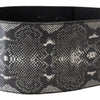 Ermanno Scervino Classic Snakeskin Motif Leather Belt