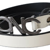 Costume National Metallic Gray Italian Leather Fashion Belt