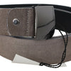 Costume National Classic Brown Leather Adjustable Belt