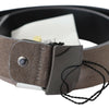 Costume National Classic Brown Leather Adjustable Belt