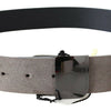 Costume National Classic Brown Leather Adjustable Belt