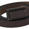 Costume National Elegant Brown Leather Fashion Belt