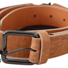 Costume National Chic Light Brown Leather Fashion Belt