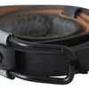 Ermanno Scervino Elegant Black Braided Leather Belt