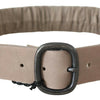 GF Ferre Elegant Brown Leather Fashion Belt