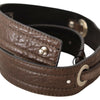 Costume National Elegant Brown Leather Fashion Belt