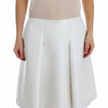 Koonhor Elegant White Silk-Wool Blend Tank Dress