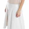 Koonhor Elegant White Silk-Wool Blend Tank Dress