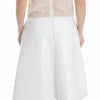 Koonhor Elegant White Silk-Wool Blend Tank Dress