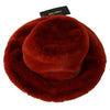 Dolce & Gabbana Elegant Red Bucket Cap with Logo Detailing