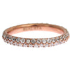 Nialaya Chic Pink Crystal-Encrusted Silver Ring