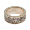 Nialaya Glamorous Silver CZ Crystal Embellished Ring