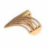 Nialaya Glamorous Gold Plated Crystal Ring