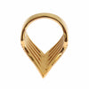 Nialaya Glamorous Gold Plated Crystal Ring