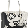 COACH (C6978) Mickey Mouse X Keith Haring Mollie Large Leather Shoulder Tote Bag