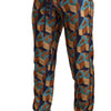 Dolce & Gabbana Elegant Silk Jogger Pants with Vibrant Print