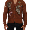 Dolce & Gabbana Refined Elegance Multicolor Embroidered Cardigan