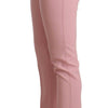 Dolce & Gabbana Elegant Pink Virgin Wool Cropped Trousers