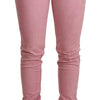 Acht Elegant Slim Fit Pink Denim Jeans