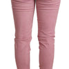 Acht Elegant Slim Fit Pink Denim Jeans