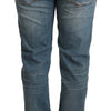 Acht Chic Washed Cotton Denim with Folded Hem